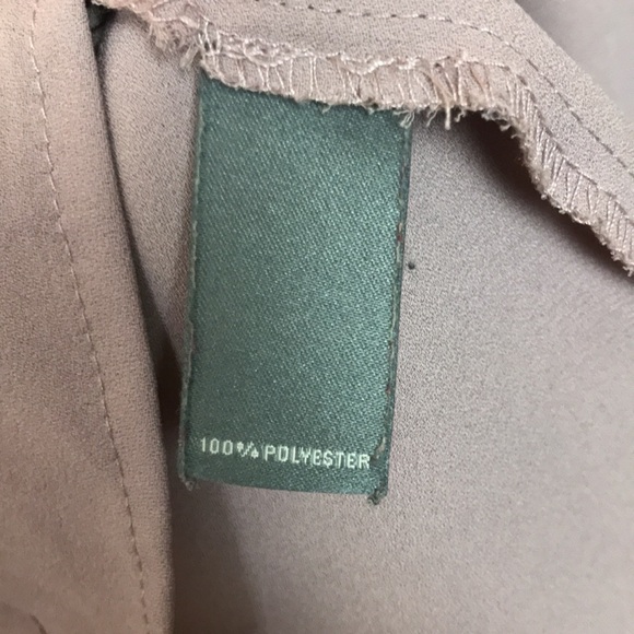 Neiman Marcus Women’s Chiffon Neck Tie Button-Up Lilac Long Sleeve Blouse - Picture 9 of 9